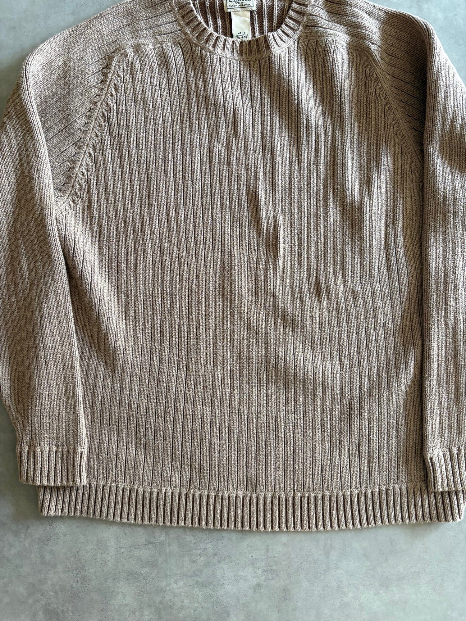 00's「L.L.Bean」コットンリブニット