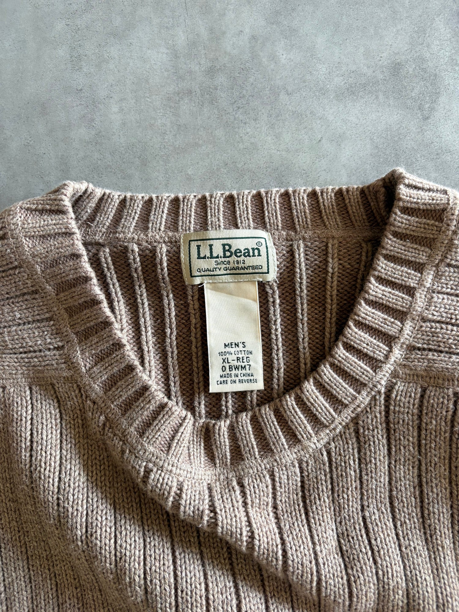 00's「L.L.Bean」コットンリブニット