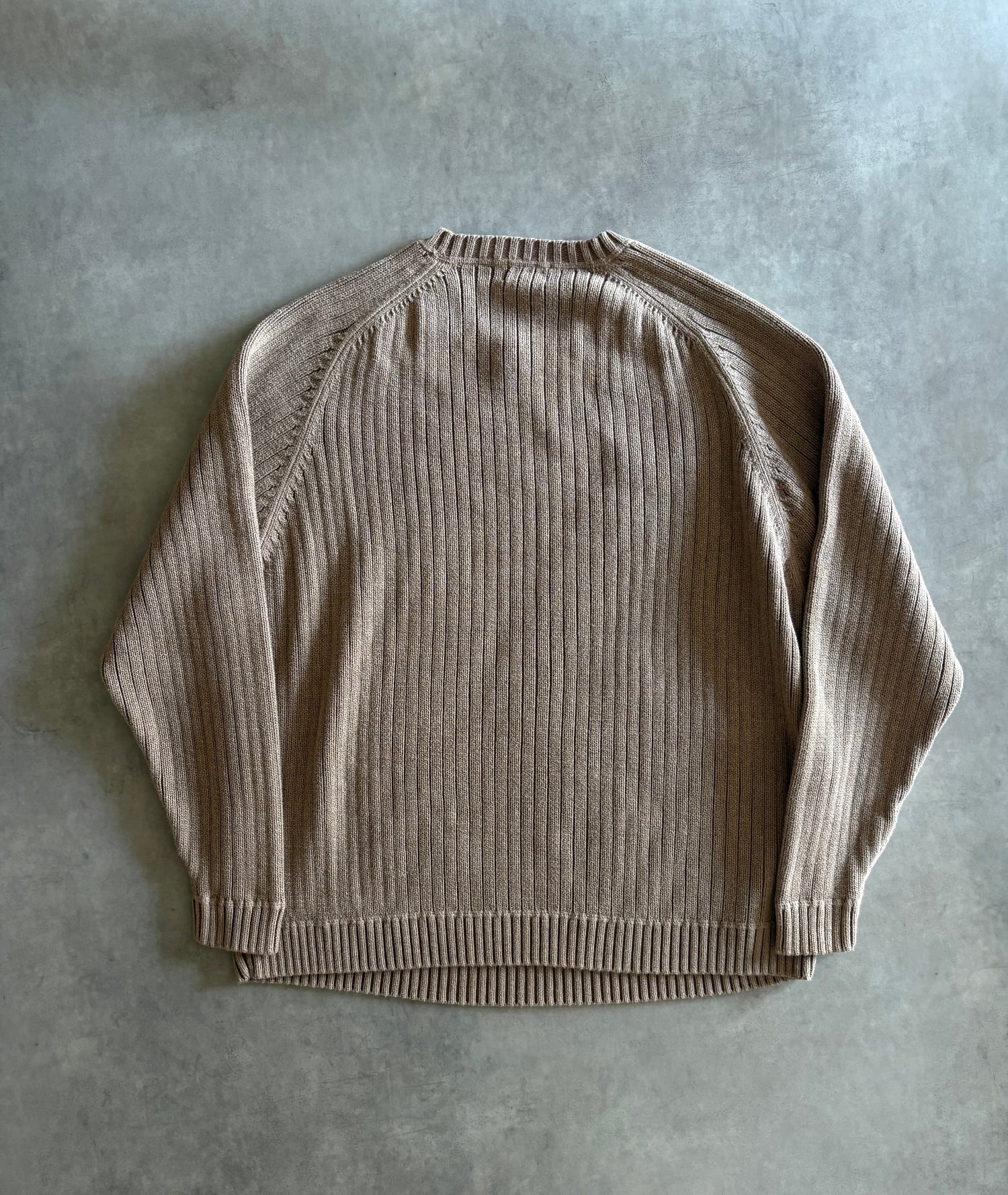 00's「L.L.Bean」コットンリブニット