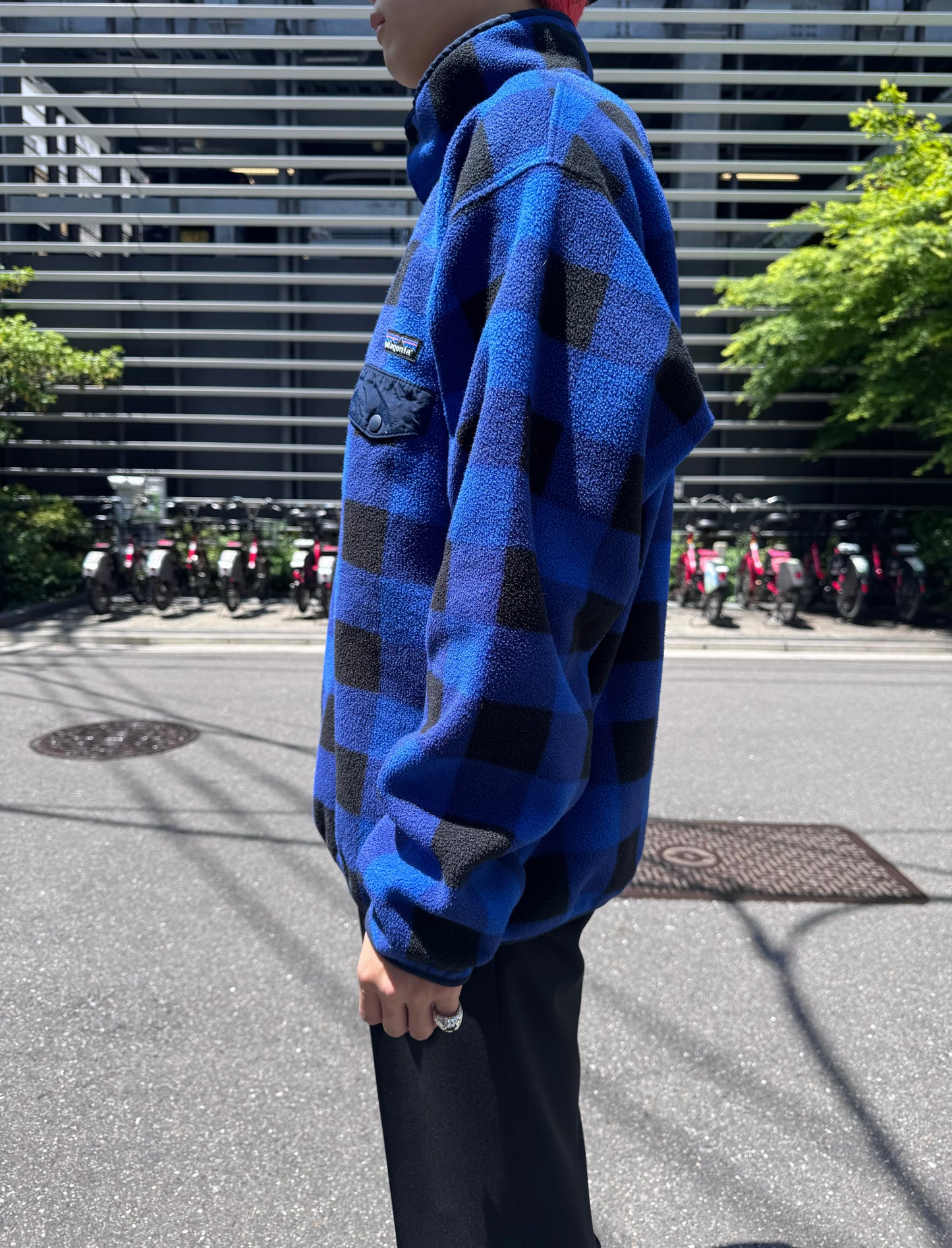 00's PATAGONIA「SYNCHILLA」　スナップT バッファローチェック柄　