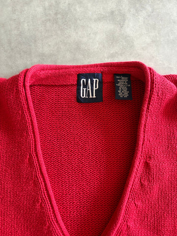 90's「OLD GAP」コットンニットカーディガン