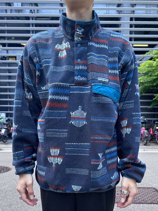 00's PATAGONIA「SYNCHILLA」　スナップT 総柄　