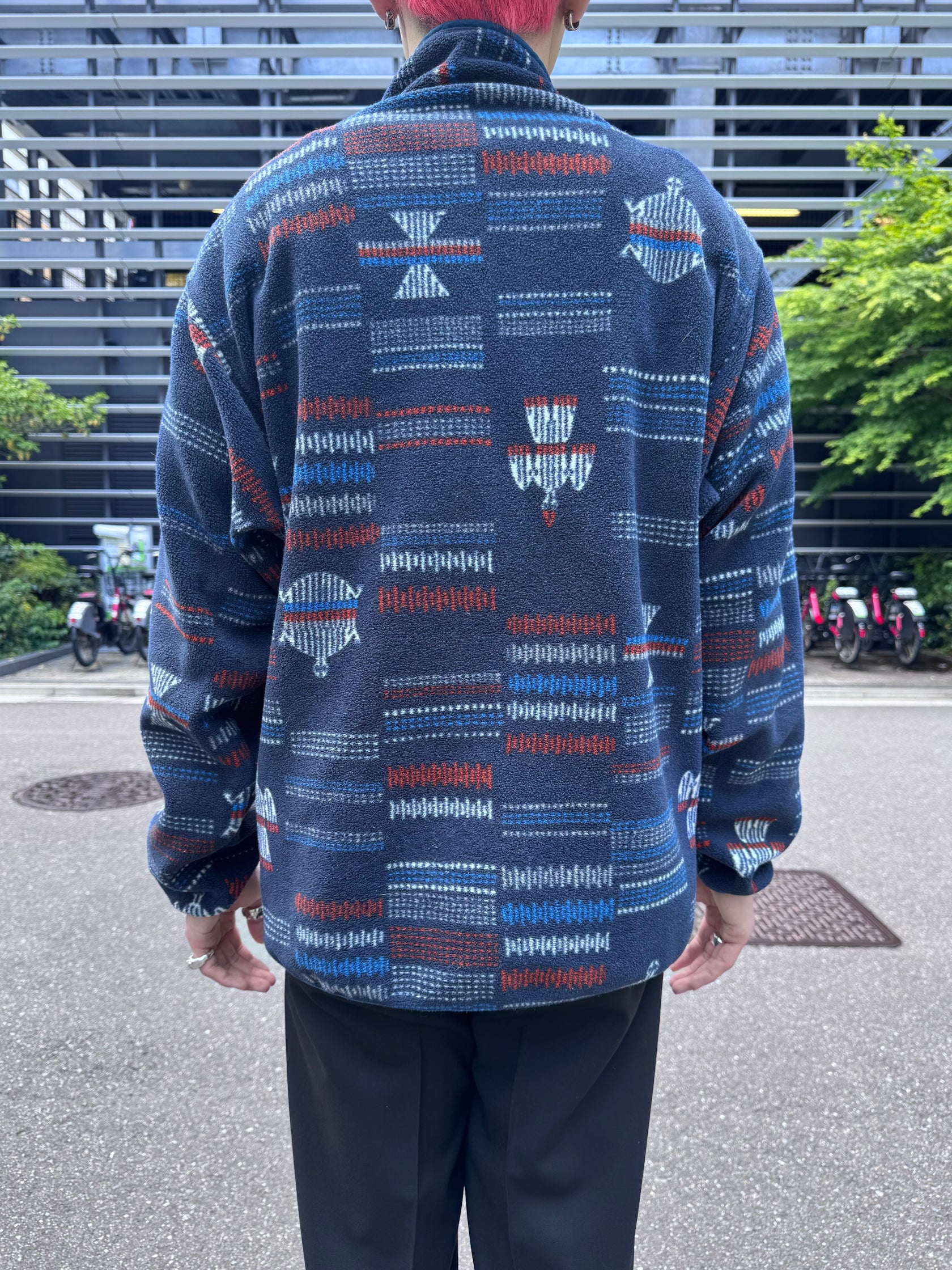 00's PATAGONIA「SYNCHILLA」　スナップT 総柄　