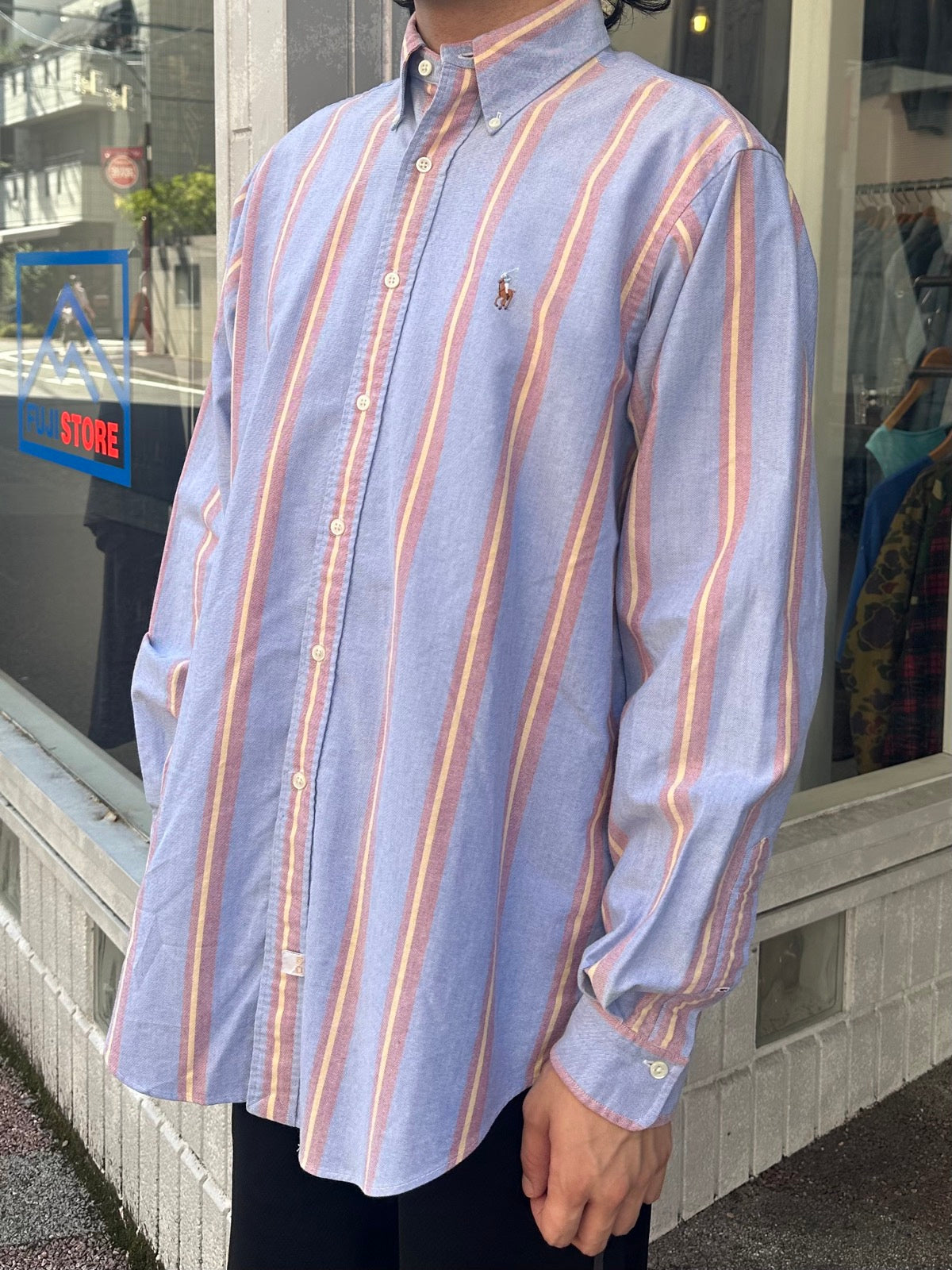 00's RALPH LAUREN BD マルチストライプシャツ