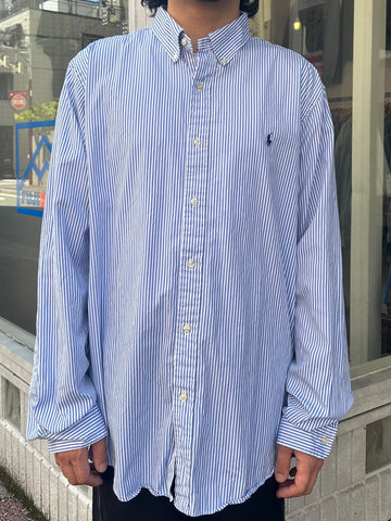 90's RALPH LAUREN ストライプシャツ