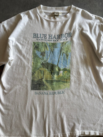 90's「BANANA REPUBLIC」 プリントTシャツ USA製