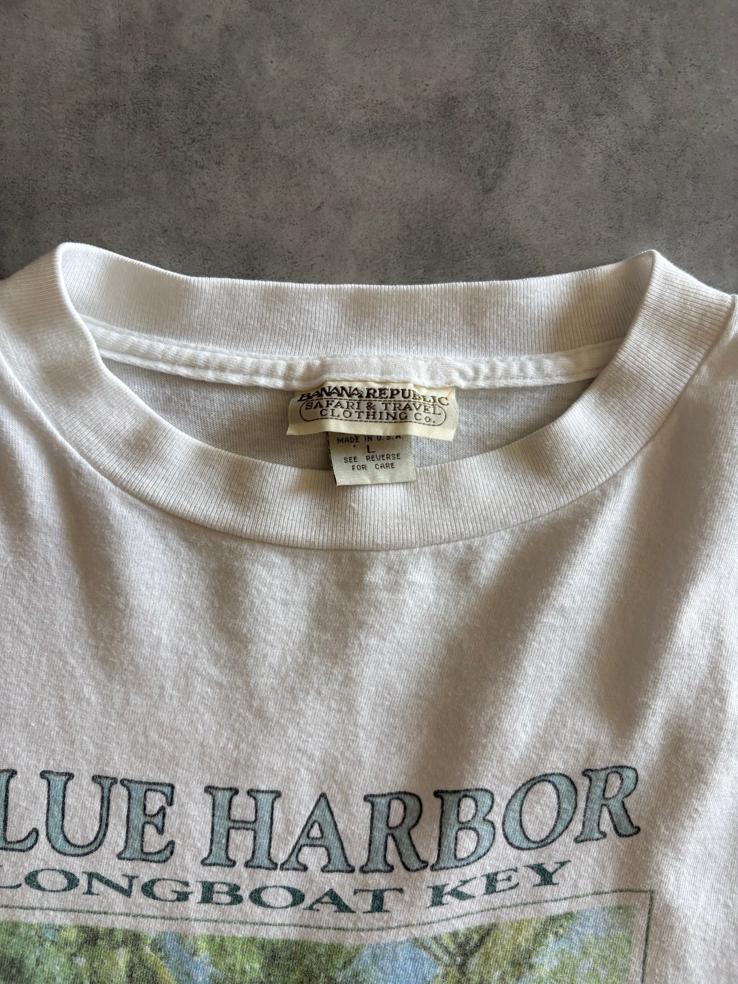 90's「BANANA REPUBLIC」 プリントTシャツ USA製