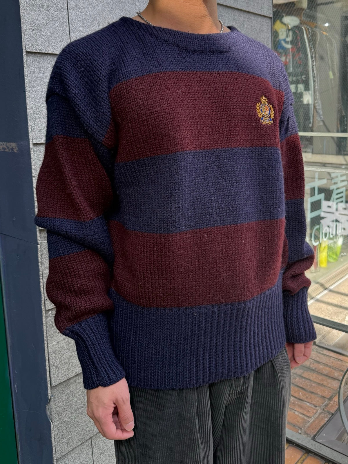 90's「Polo by Ralph Lauren」ボーダーニット