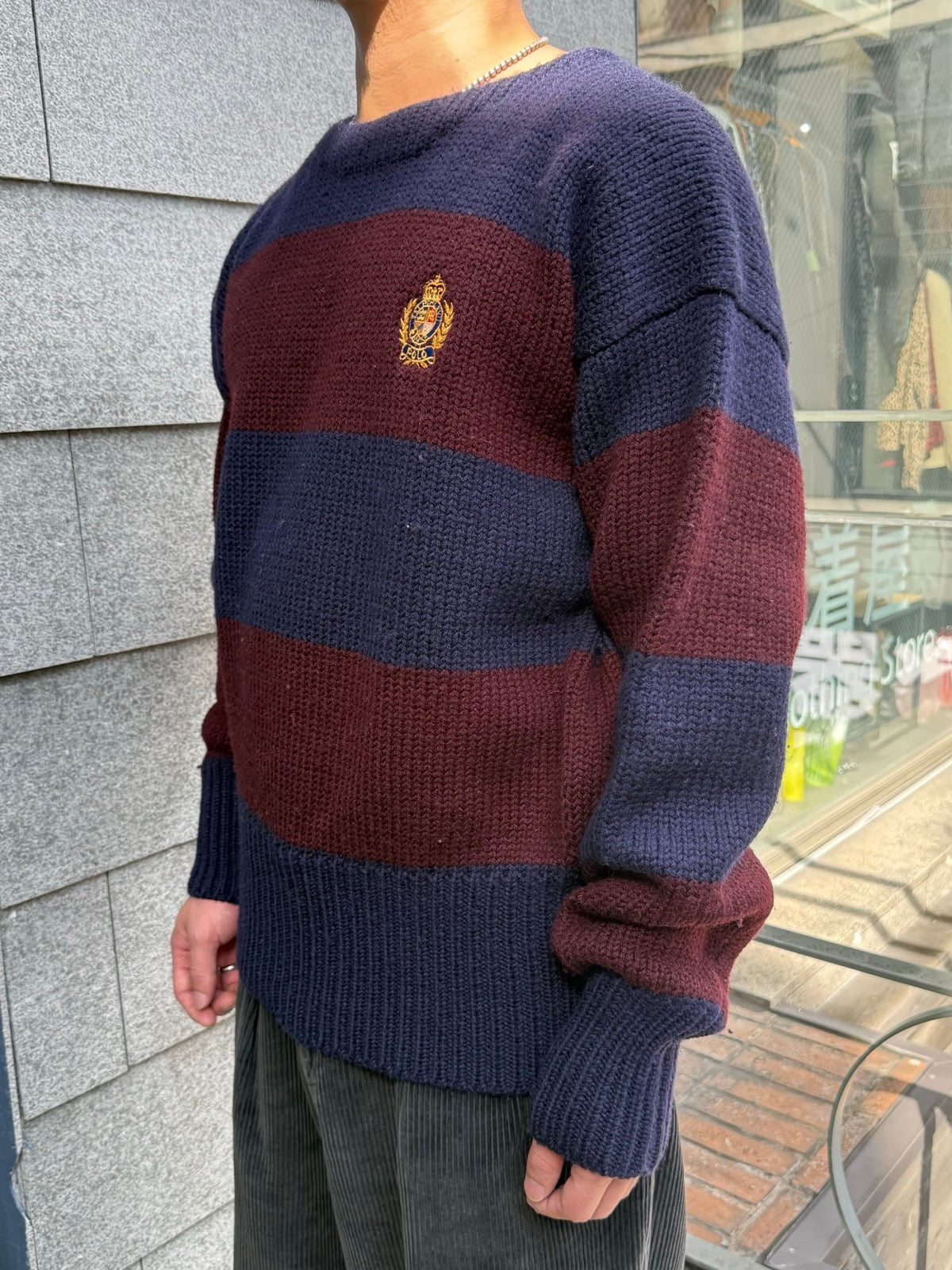 90's「Polo by Ralph Lauren」ボーダーニット