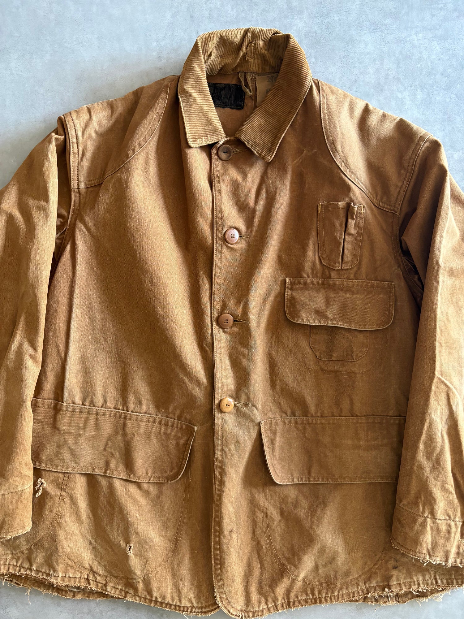 40's~50's HUNTING JACKET コーデュロイ襟