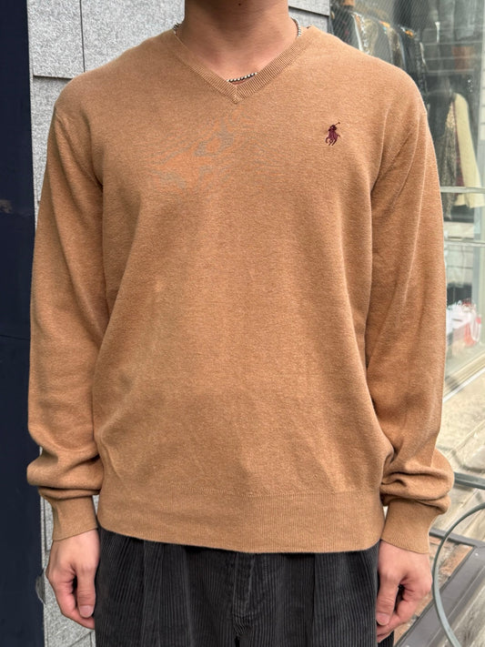 00's Polo Ralph Lauren「PIMA cotton」Vネックニット