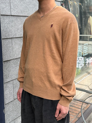 00's Polo Ralph Lauren「PIMA cotton」Vネックニット