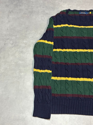 POLO RALPH LAUREN クルーネックボーダーニット
