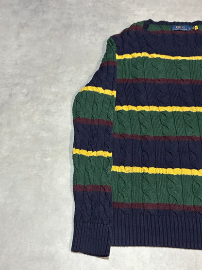 POLO RALPH LAUREN クルーネックボーダーニット