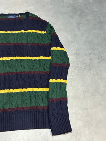 POLO RALPH LAUREN クルーネックボーダーニット