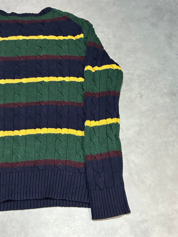 POLO RALPH LAUREN クルーネックボーダーニット