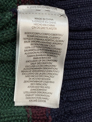 POLO RALPH LAUREN クルーネックボーダーニット
