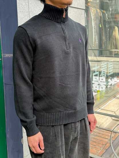 00's「Polo Ralph Lauren」ハーフジップニット