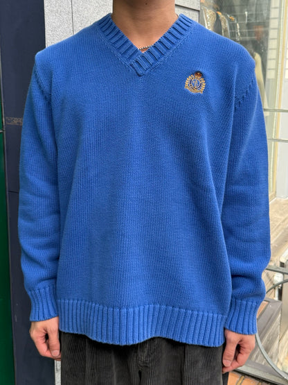 90's「Lauren Ralph Lauren」Vネックニット