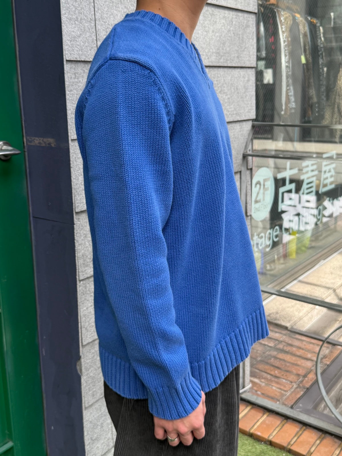 90's「Lauren Ralph Lauren」Vネックニット