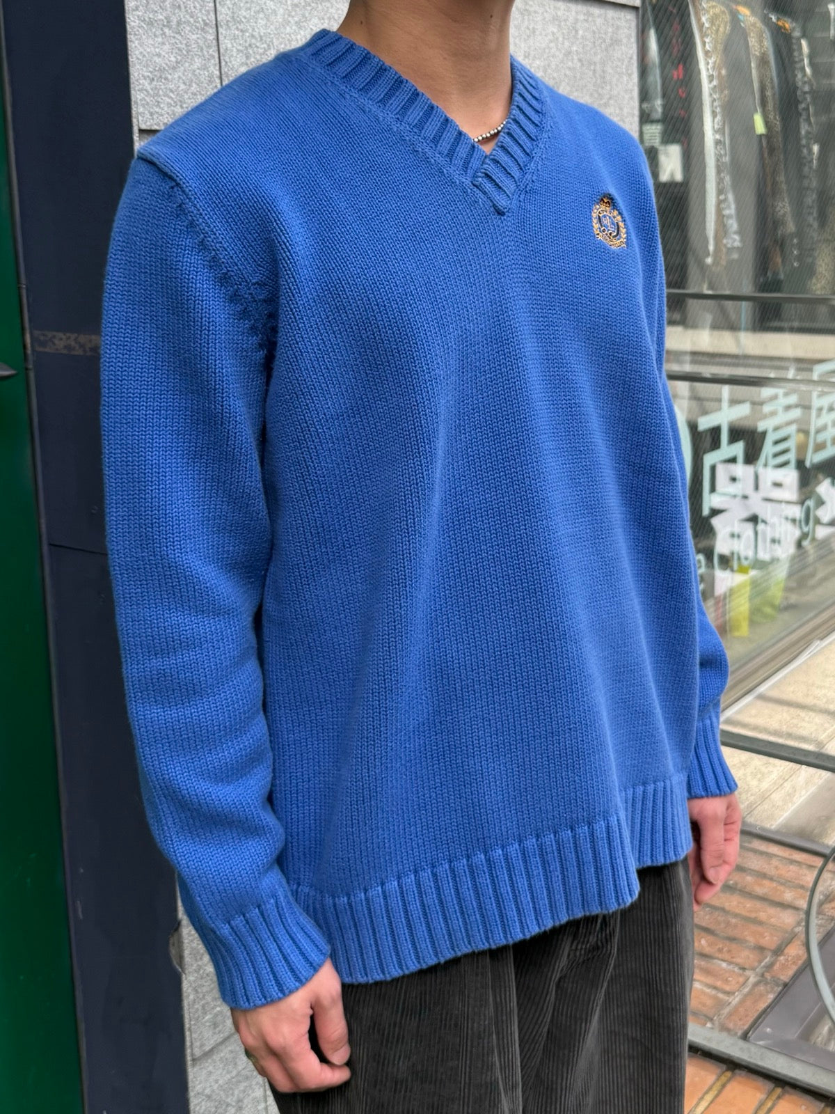 90's「Lauren Ralph Lauren」Vネックニット