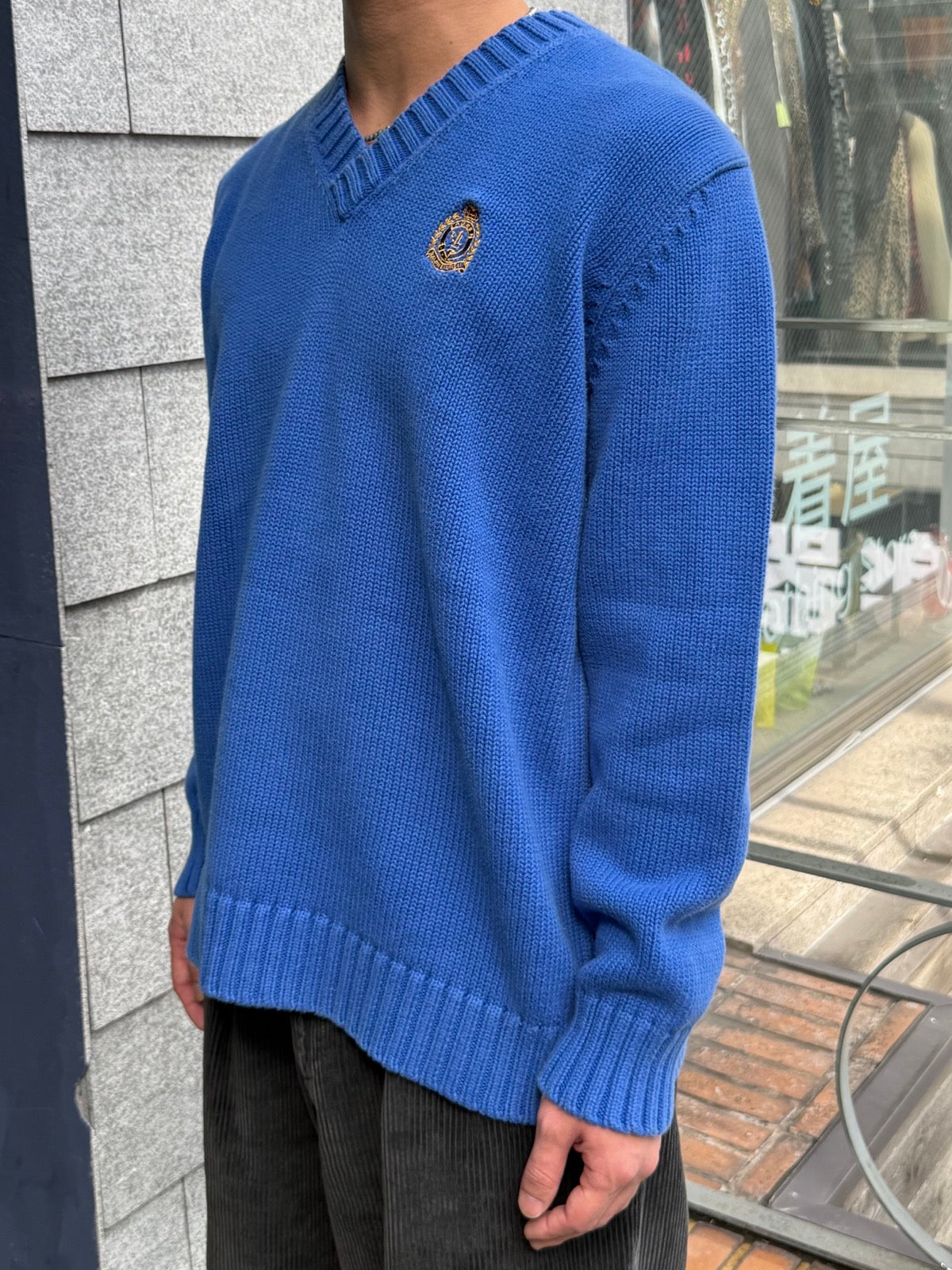 90's「Lauren Ralph Lauren」Vネックニット