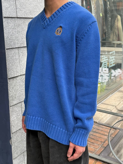 90's「Lauren Ralph Lauren」Vネックニット