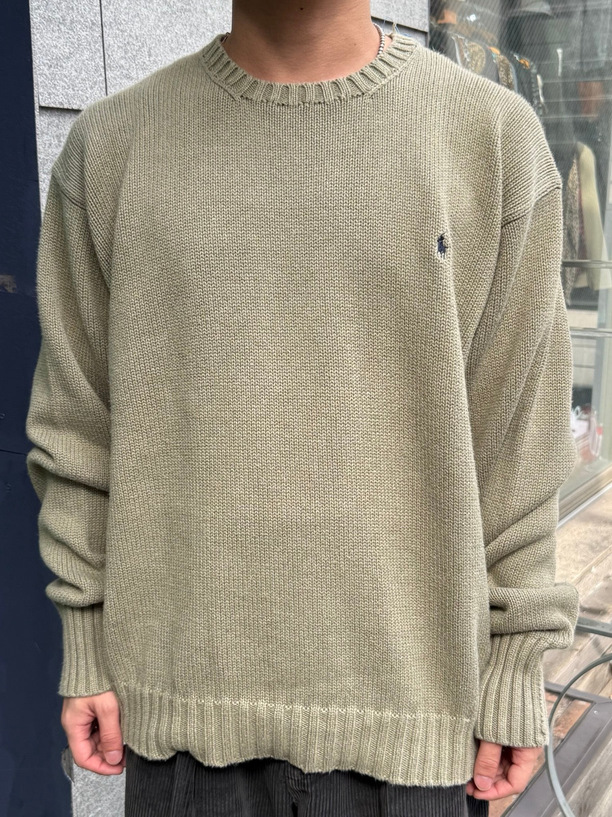 00's「Polo by Ralph Lauren」ワンポイントニット
