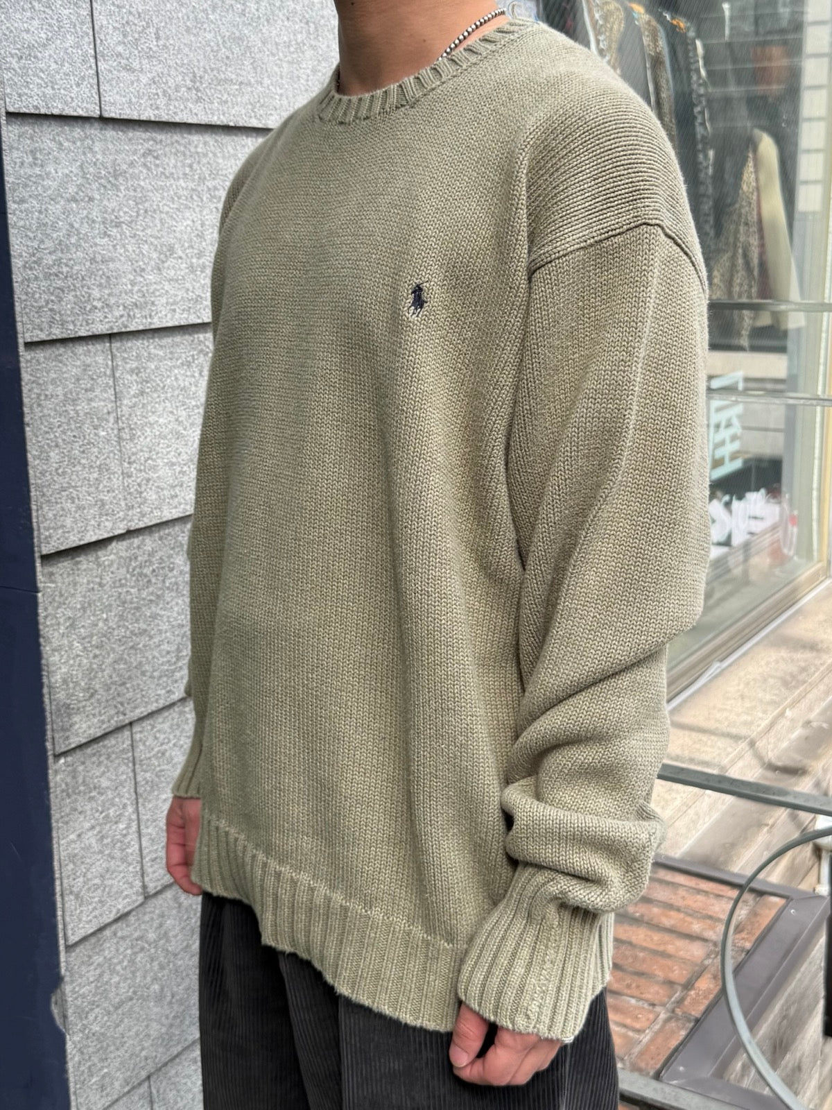 00's「Polo by Ralph Lauren」ワンポイントニット