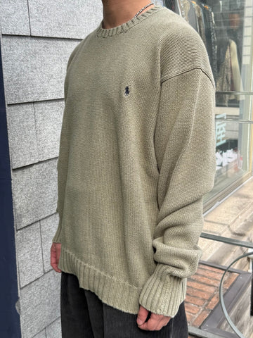 00's「Polo by Ralph Lauren」ワンポイントニット