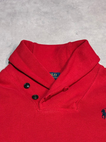 POLO RALPH LAUREN ショールカラーコットンニット