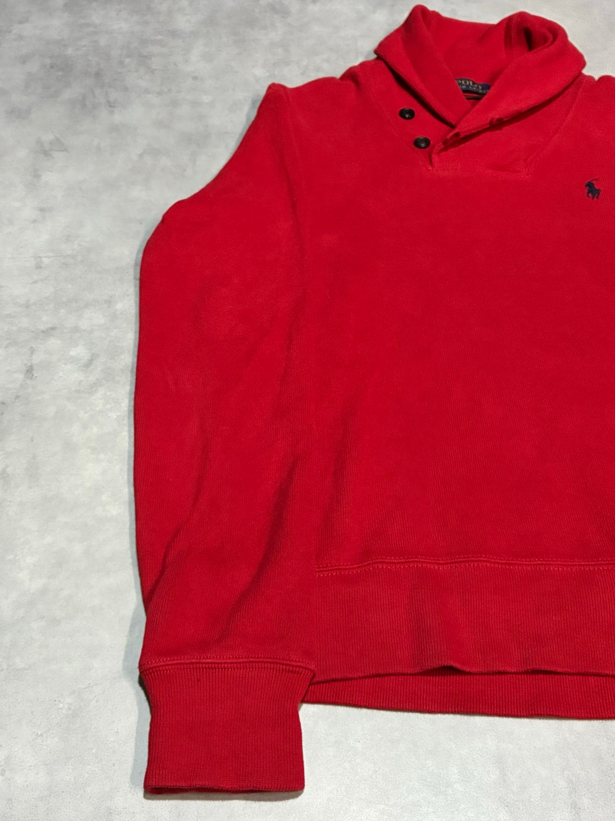 POLO RALPH LAUREN ショールカラーコットンニット