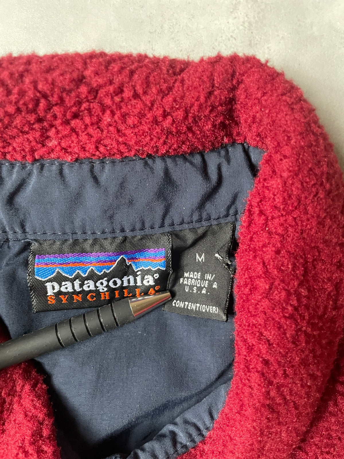 90s PATAGONIA 「Synchilla Big Shirt」フリースシャツ　USA製