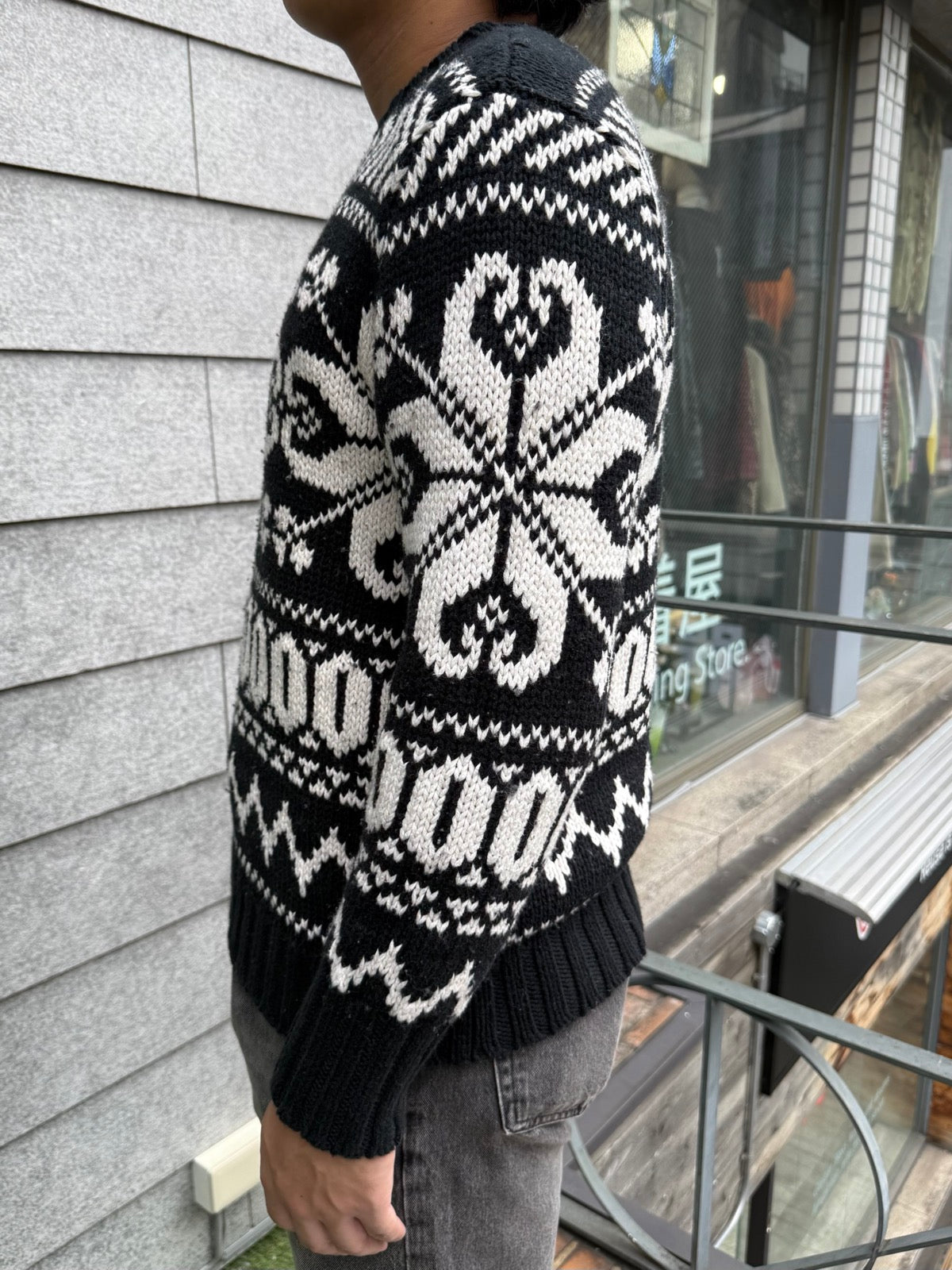 10's Lauren Ralph Lauren「ノルディック柄」クルーネックニット