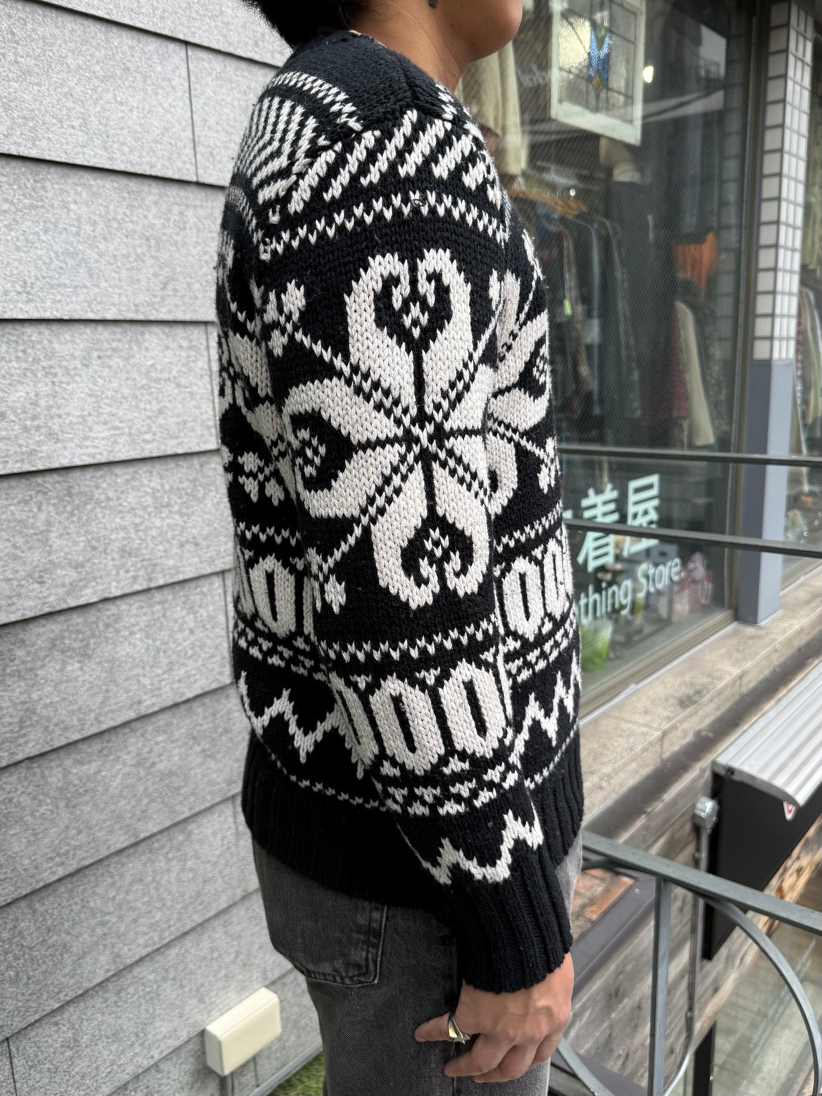 10's Lauren Ralph Lauren「ノルディック柄」クルーネックニット