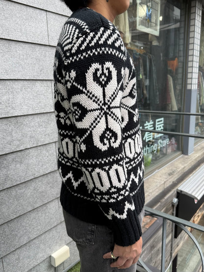10's Lauren Ralph Lauren「ノルディック柄」クルーネックニット