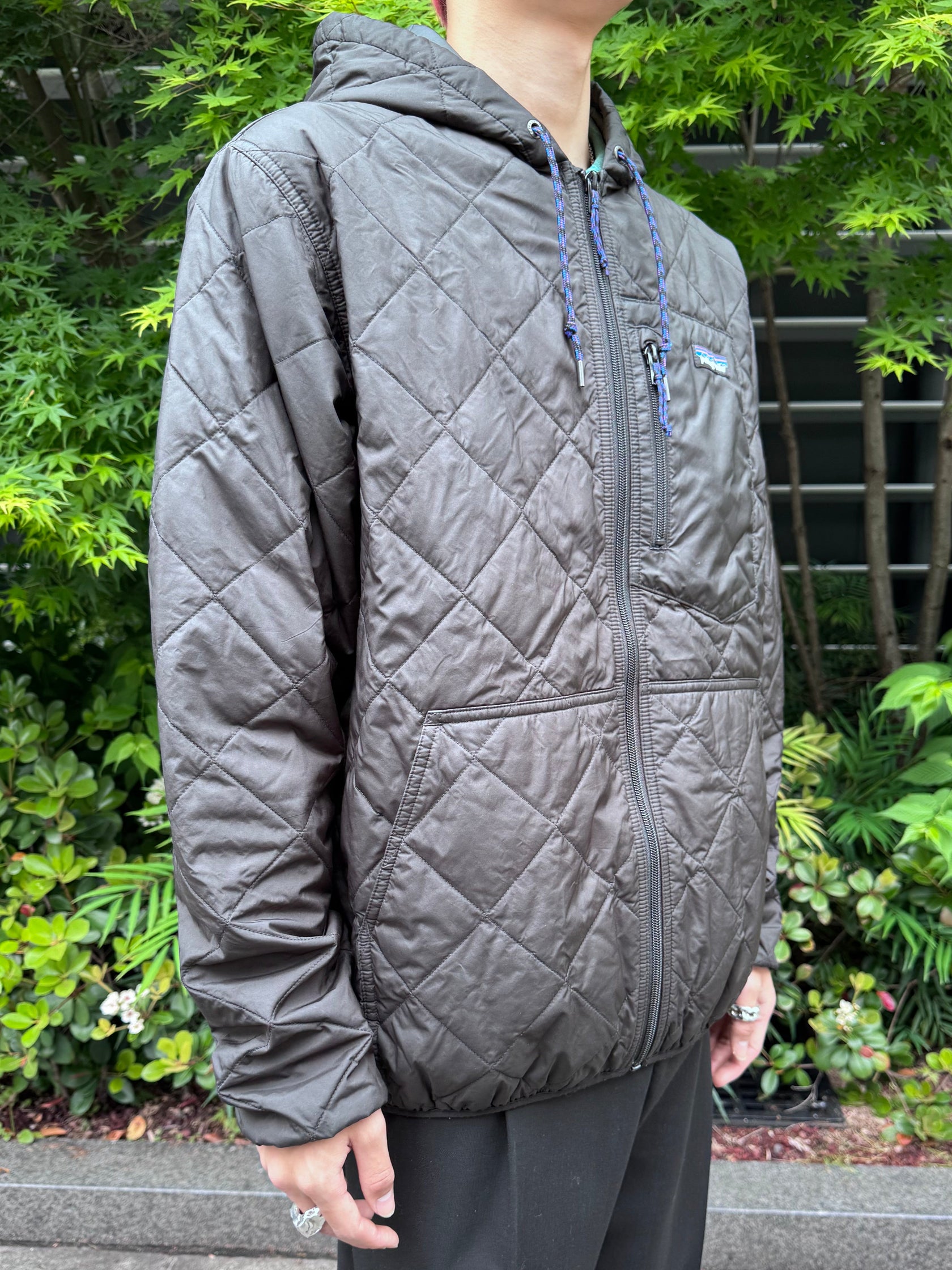 00’s PATAGONIA ｢DIAMOND QUILTED BOMBER HOODY｣キルティングジャケット