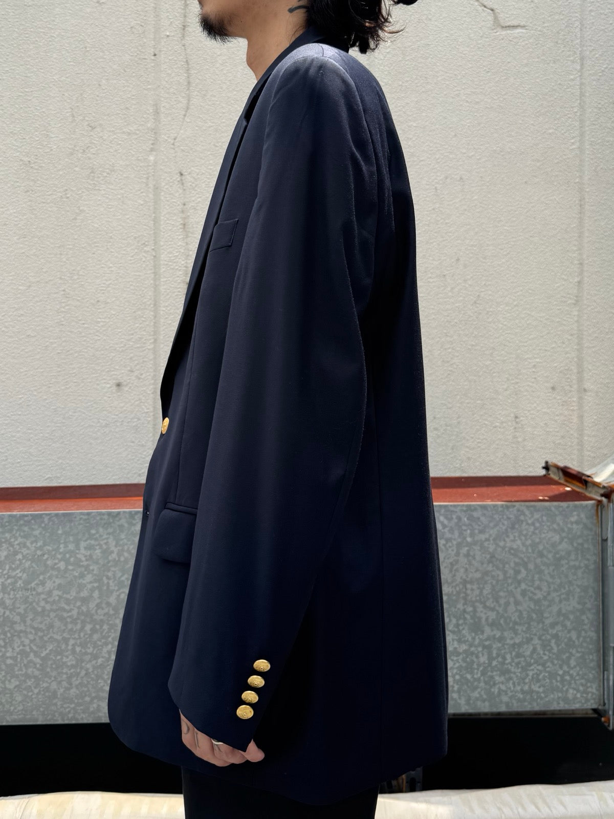 90's LAUREN RALPH LAUREN 「SCHOOL JACKET」テーラードジャケット　紺ブレ