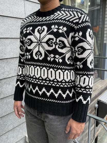 10's Lauren Ralph Lauren「ノルディック柄」クルーネックニット