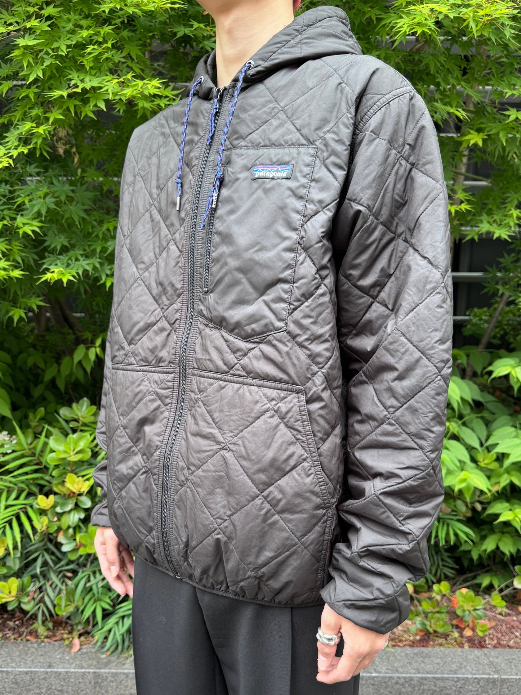 00’s PATAGONIA ｢DIAMOND QUILTED BOMBER HOODY｣キルティングジャケット