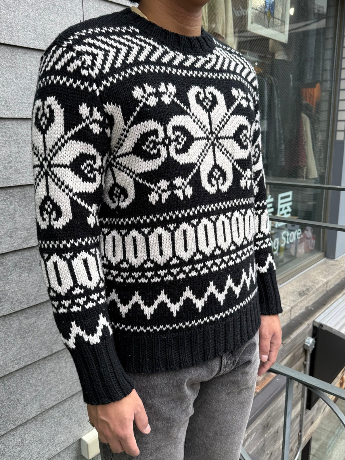 10's Lauren Ralph Lauren「ノルディック柄」クルーネックニット