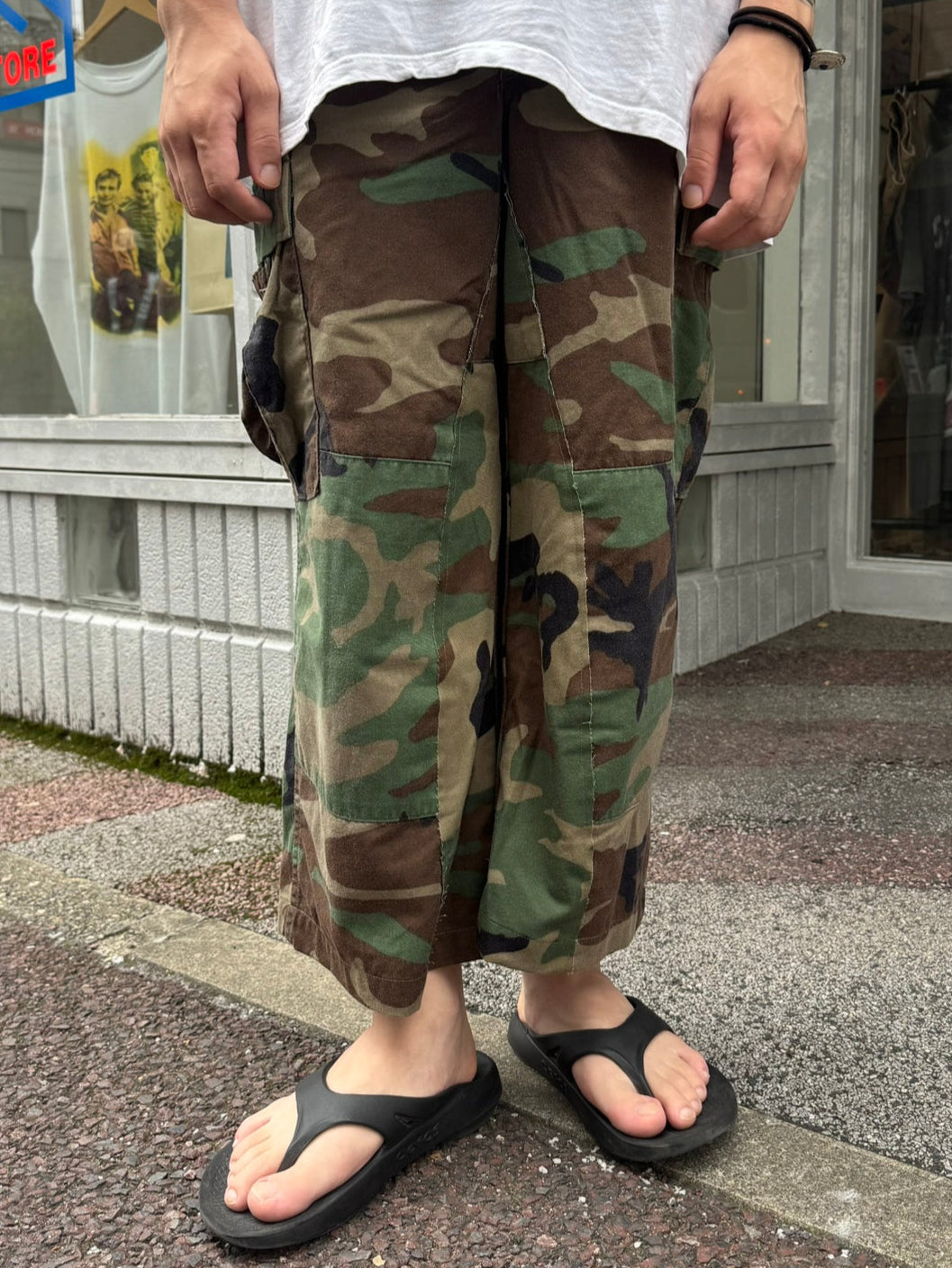 REMAKE WIDE ARMY PANTS