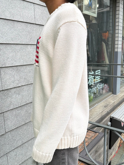 90's~00's「Polo Jeans Co.by Lauren」フラッグニット