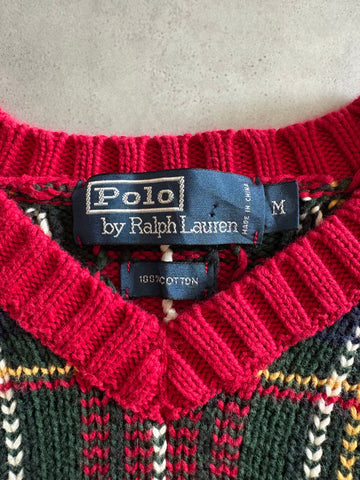 90's「Polo by Ralph Lauren」 タータンチェック コットンニット