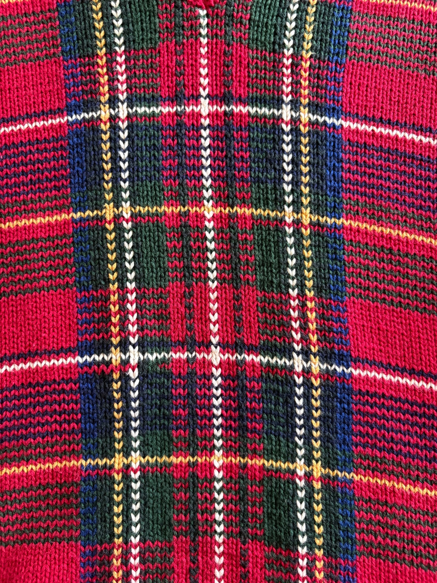90's「Polo by Ralph Lauren」 タータンチェック コットンニット