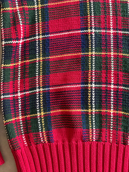 90's「Polo by Ralph Lauren」 タータンチェック コットンニット
