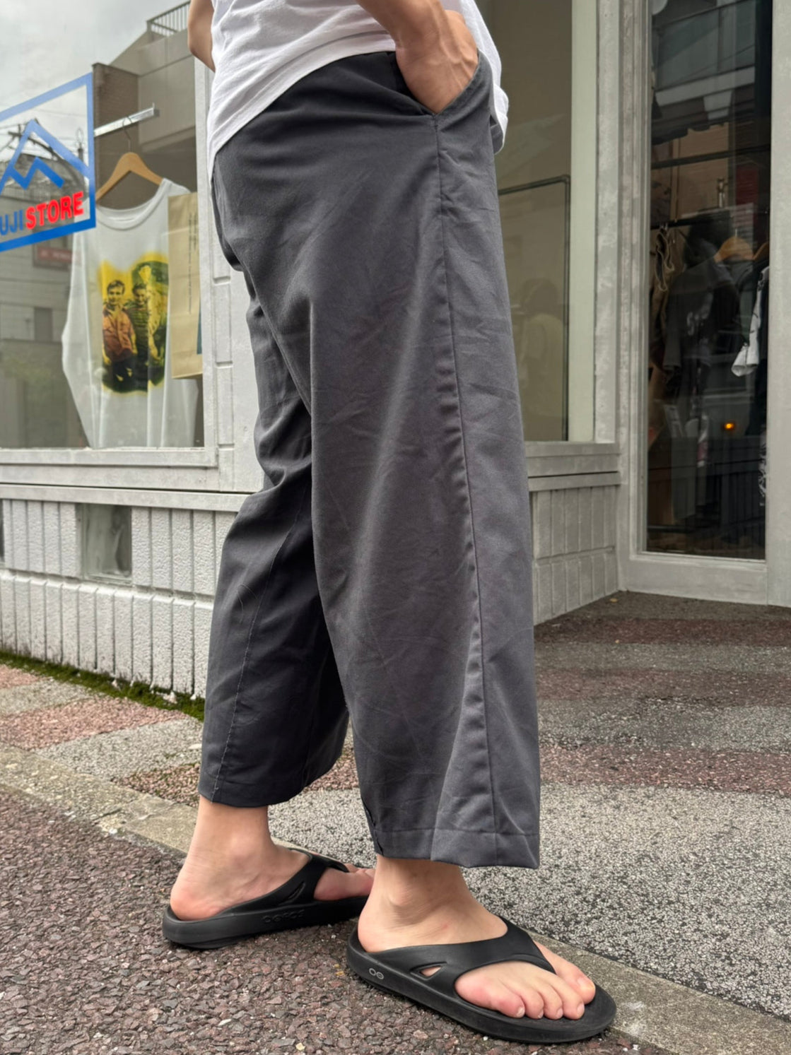 REMAKE WIDE WORK PANTS