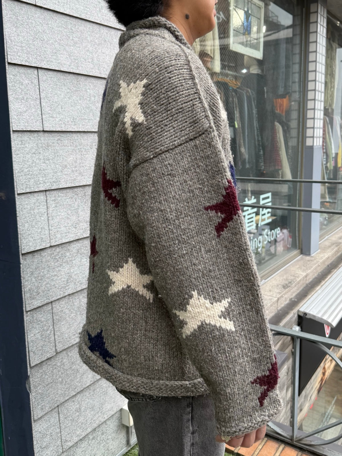 90's「星柄」エクアドルニット