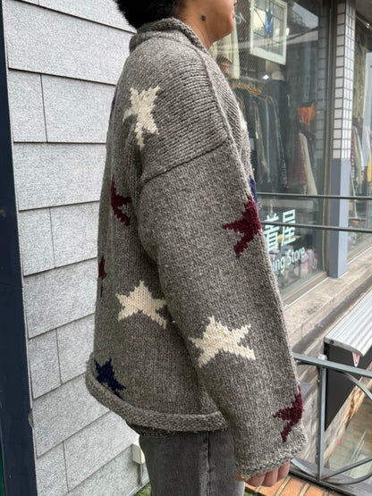 90's「星柄」エクアドルニット