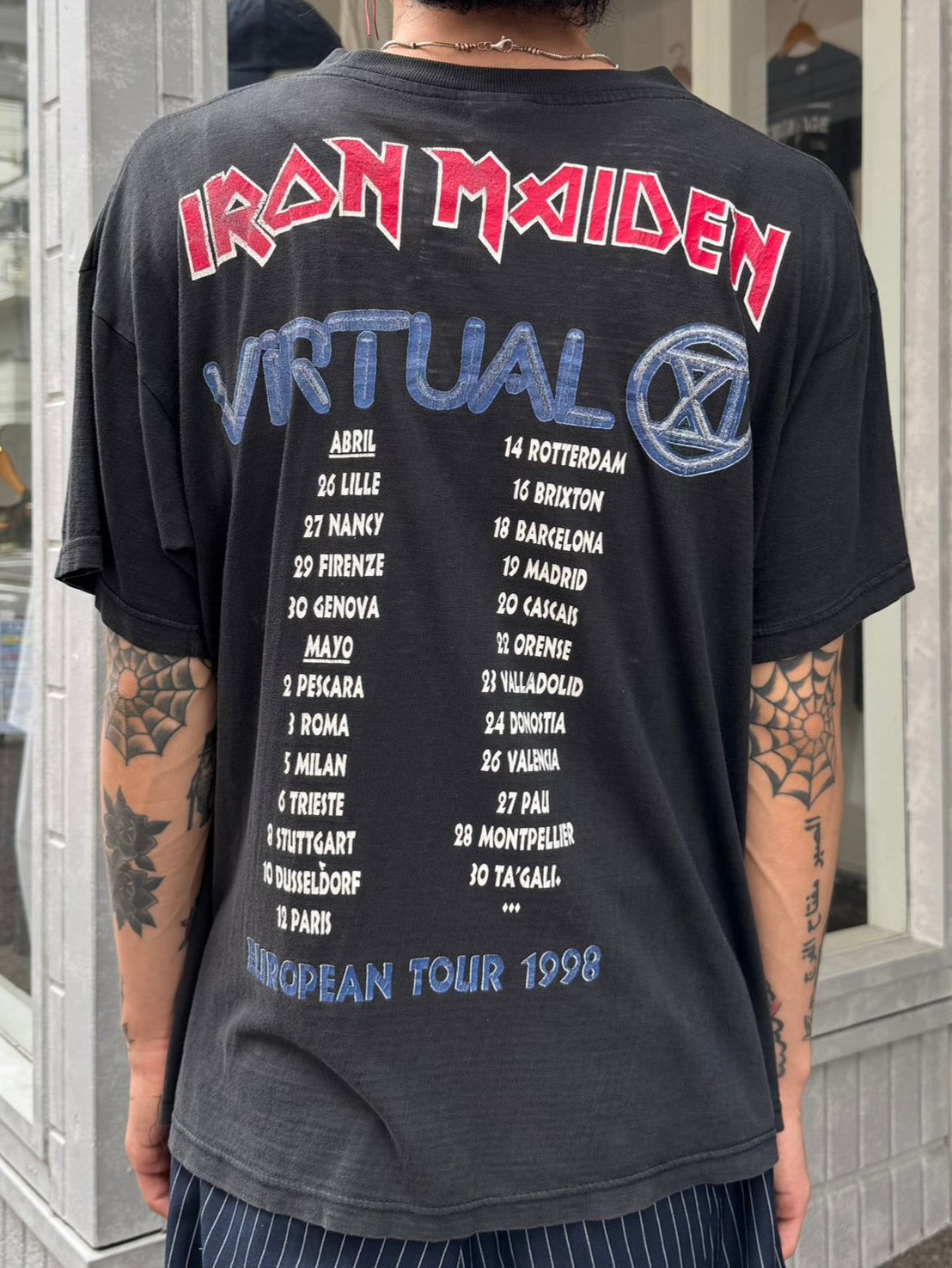 90's IRON MAIDEN「EUROPEAN TOUR 1998」バンドTシャツ